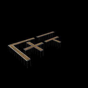 3D Sidewalk System 03 3D model model