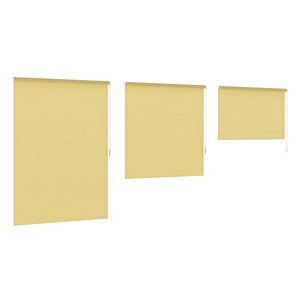 striped yellow window blinds 3d model