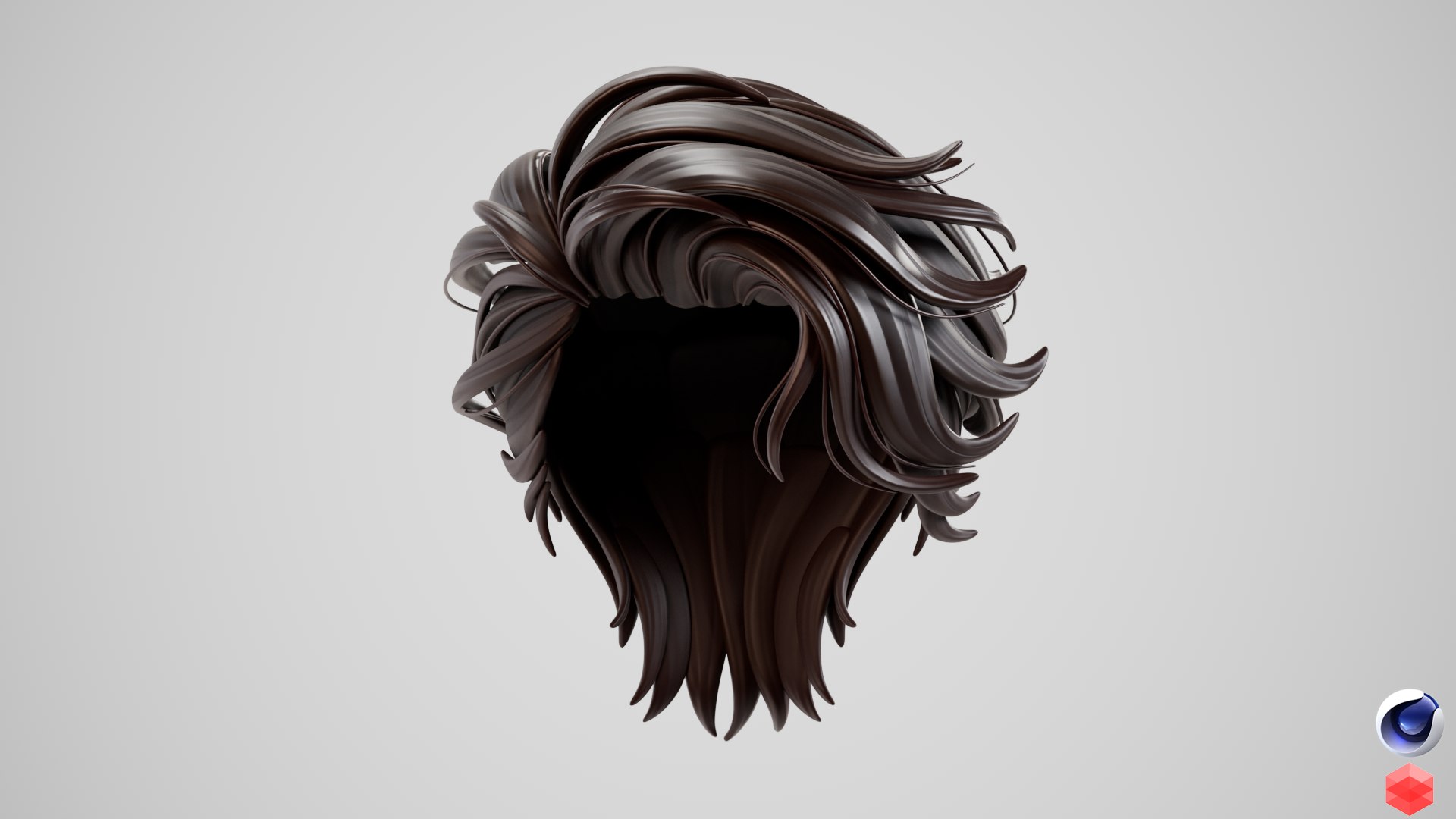 Cartoon Man Hair Model - TurboSquid 2242520