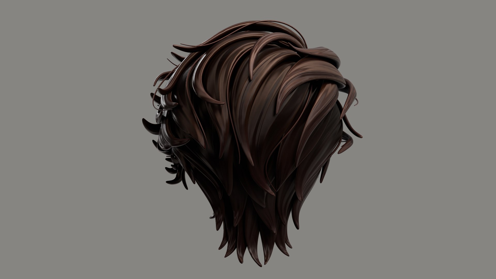 Cartoon Man Hair Model - TurboSquid 2242520