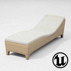 3d dedon lounge chair ue4