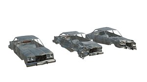 3D rusty car dodge diplomat