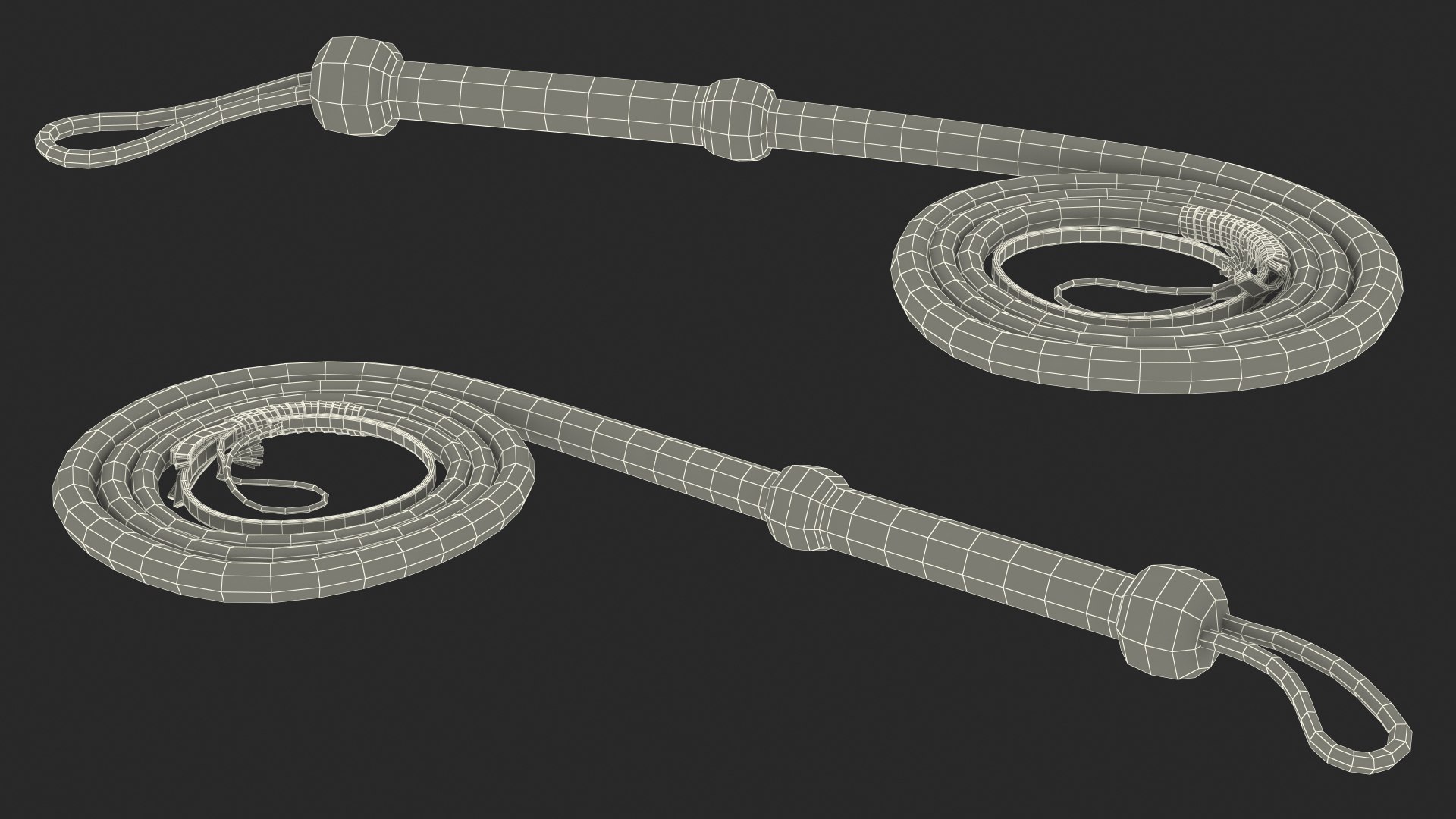 Cowboy Black Curved Whip 3D Model - TurboSquid 2099669