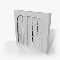 Winter Panelled Arch Wall - Feature Wall with Grid Panels