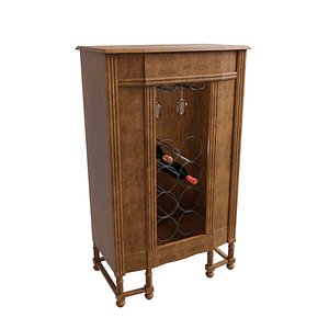 Antique Wine Cabinet 3D model