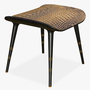 3D Chair Crocodile Ottoman