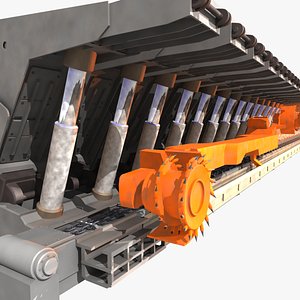 longwall miners 3d model