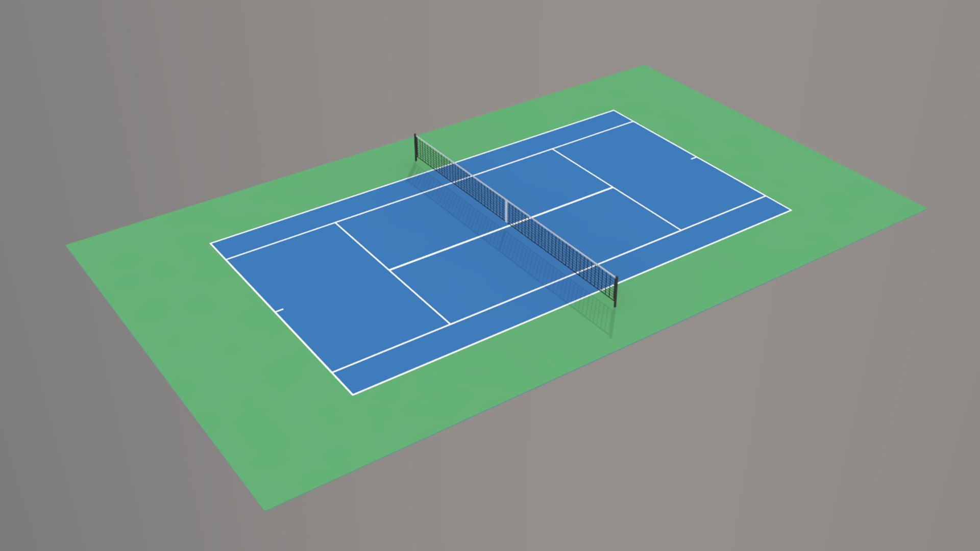 3ds max tennis hard court v4