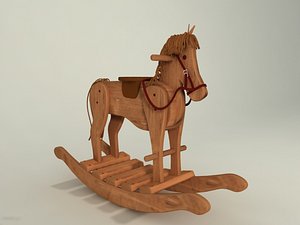 Wood horse-