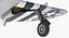 3D fighter aircraft republic p-47 model