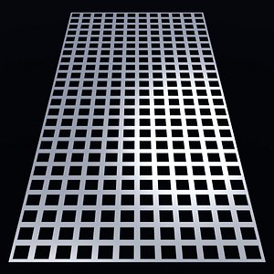 3D Perforated panel with 49 percent opening 25O119 model