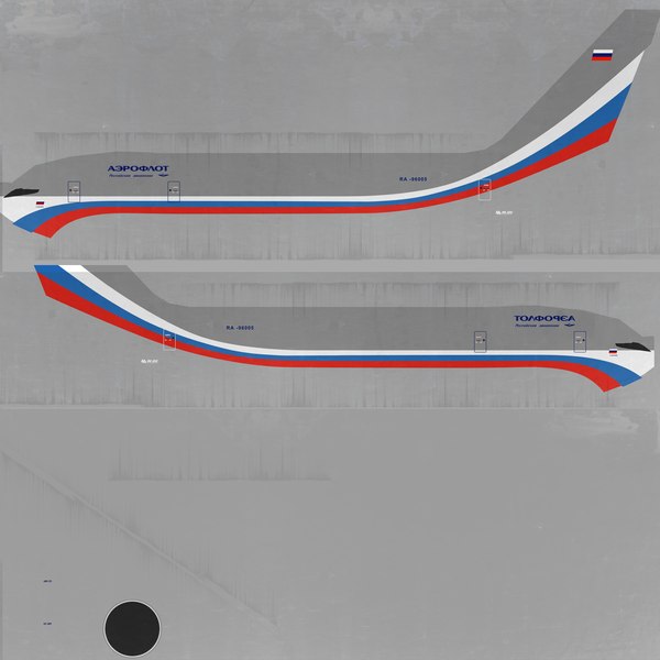 3d ilyushin il-96-300 model