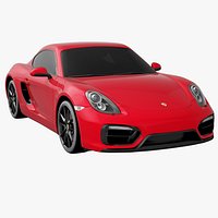 Porsche Cayman GTS 2015 Car Without Interior