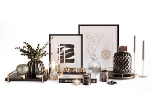 3D model Table Decor Set 3D model