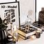 3D model Table Decor Set 3D model
