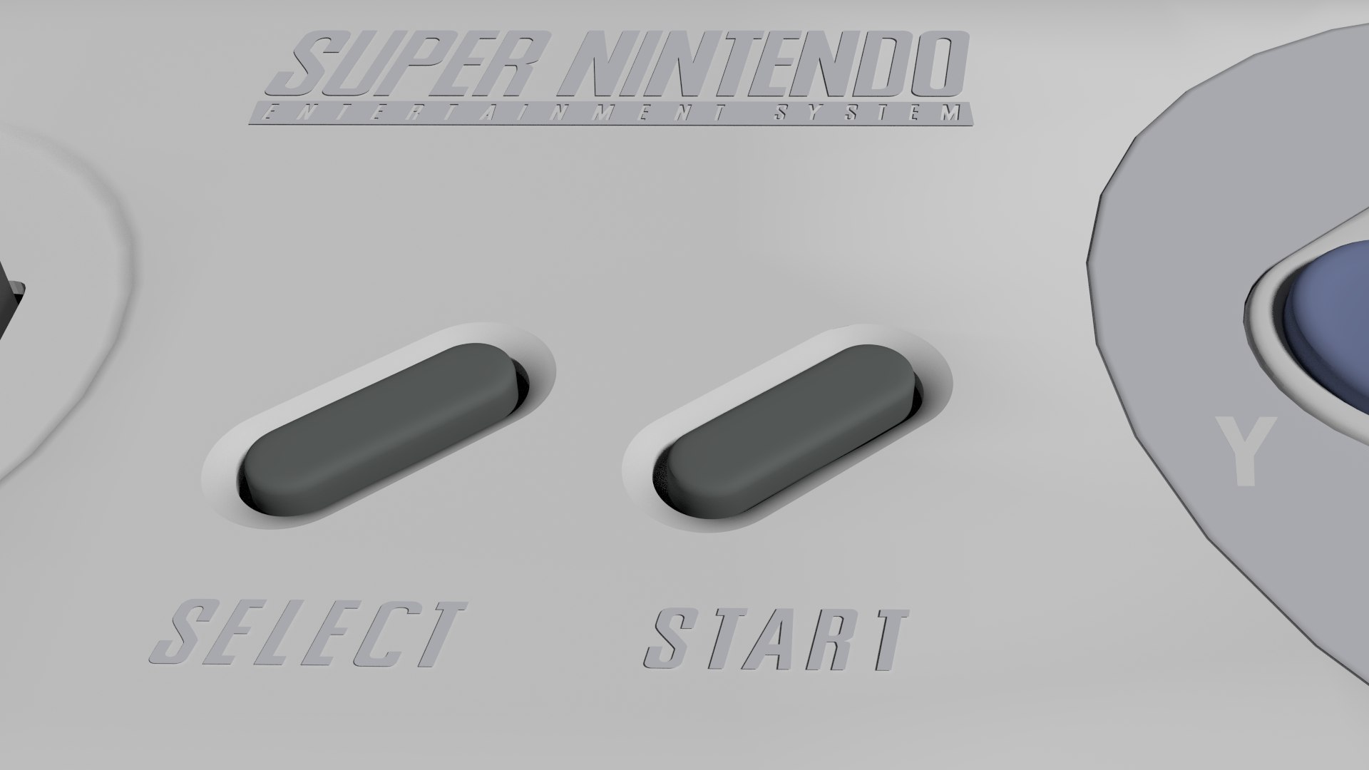 Usa Snes Controller 3d Model