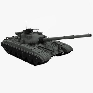 T-64 BV Main Battle Tank Camo Clean 3D Model $149 - .3ds .blend