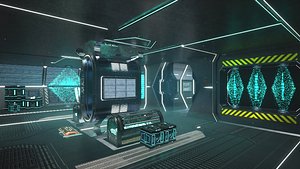 Sci-fi Interior Scene model