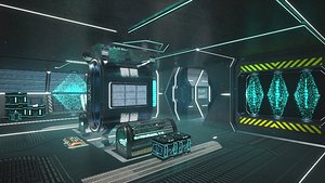 Sci-fi Interior Scene model
