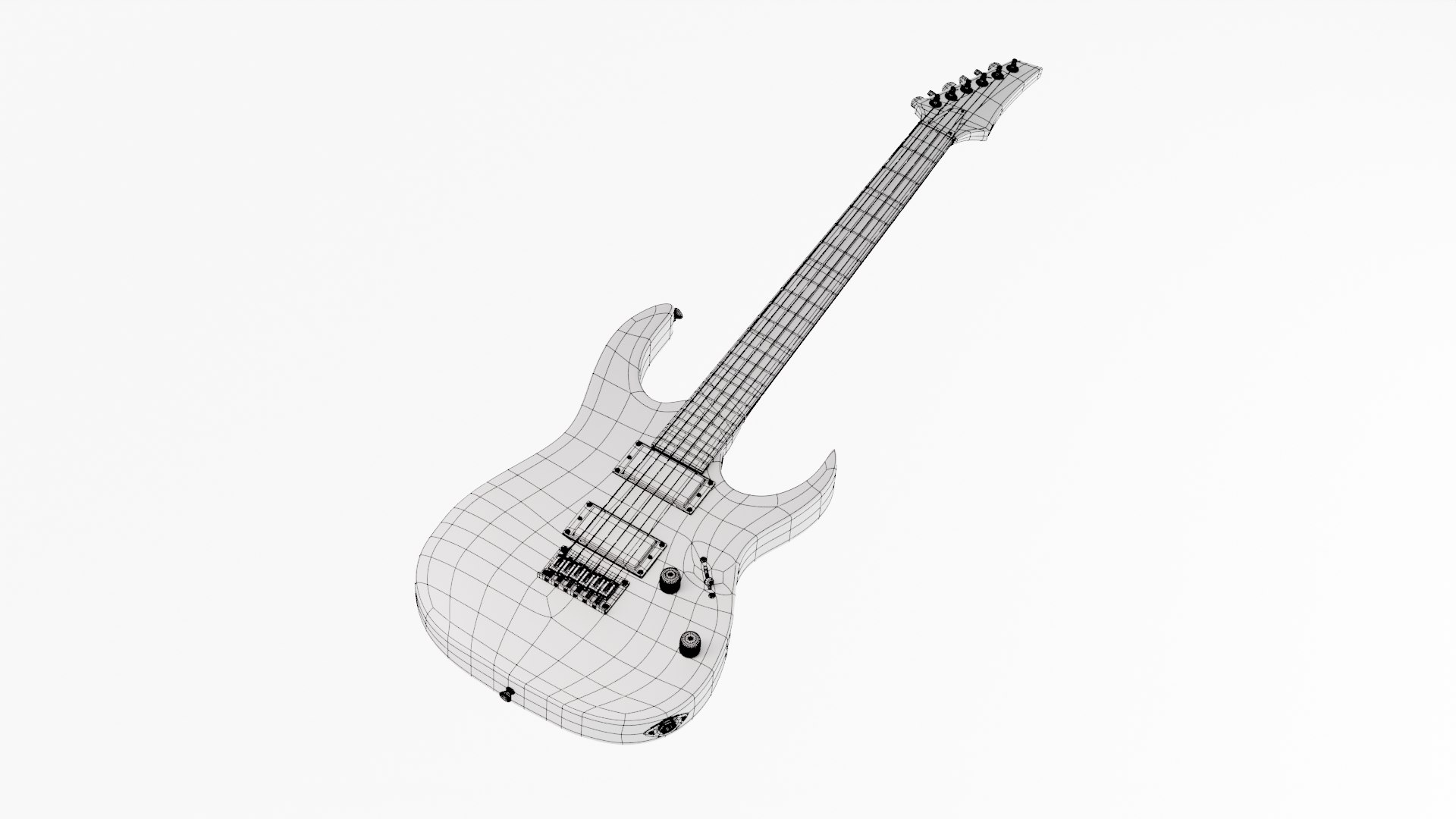 Electric Guitar Ibanez Style Model - TurboSquid 1882836