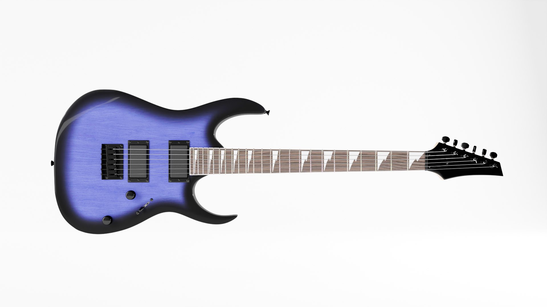 Electric guitar  Ibanez style model https://p.turbosquid.com/ts-thumb/Ty/Z8jQPw/tA/29/png/1649929667/1920x1080/fit_q87/7502476719c9aa582b0125d0e8ecd67f7c58d185/29.jpg