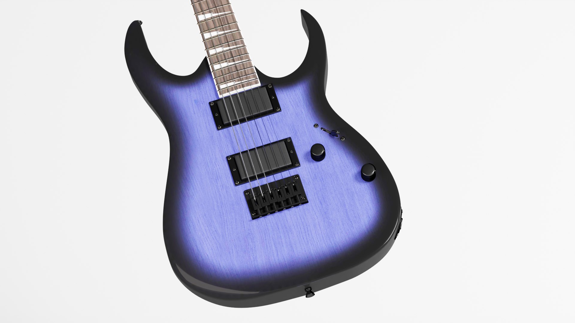 Electric guitar  Ibanez style model https://p.turbosquid.com/ts-thumb/Ty/Z8jQPw/yf/42/png/1649929669/1920x1080/fit_q87/1db96a9bc257cbd5f53a3b3522b286086b002ab0/42.jpg