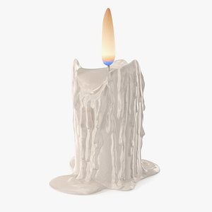 Burning Candle White model
