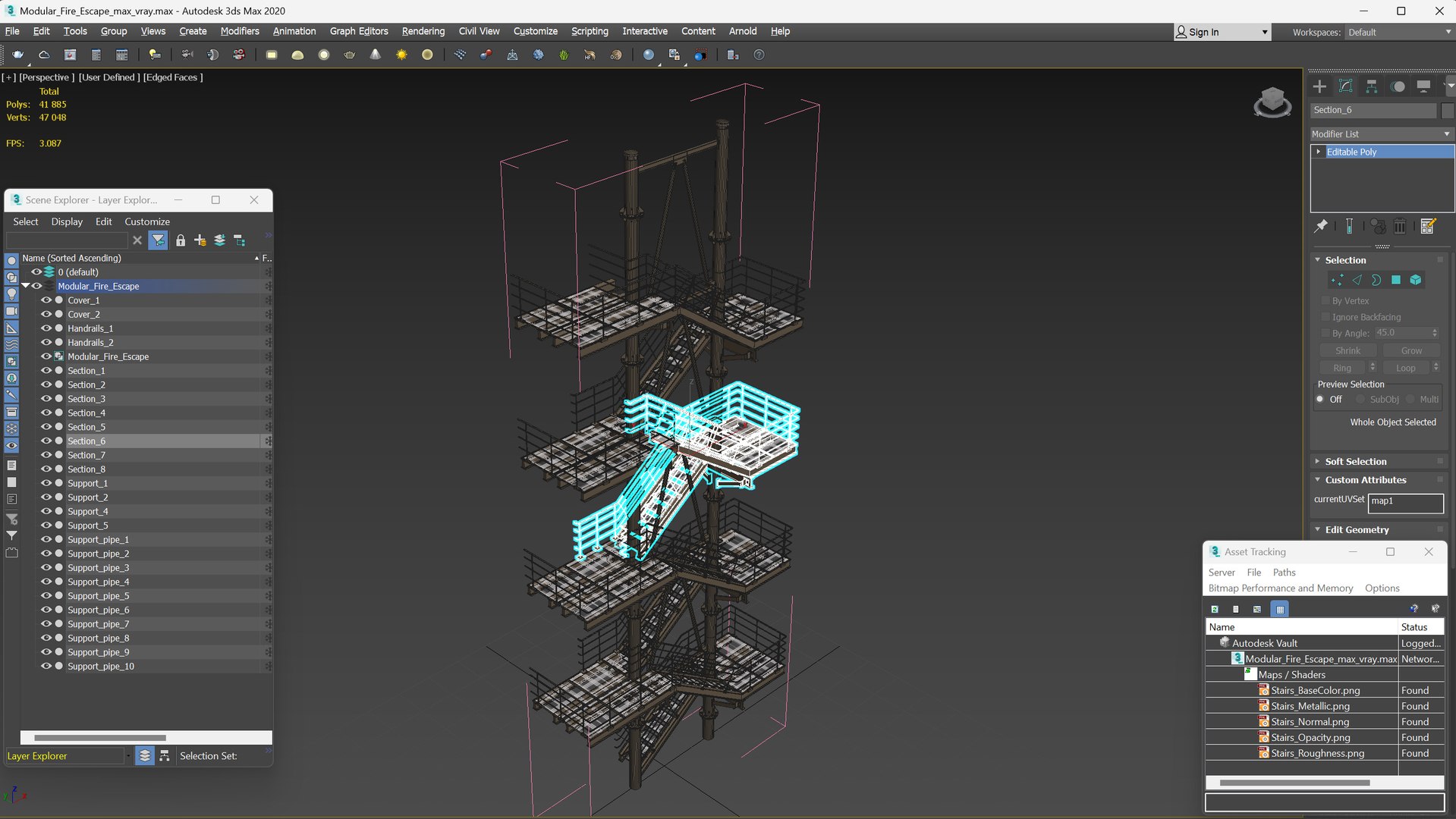 Modular Fire Escape 3D model https://p.turbosquid.com/ts-thumb/Ty/gHODLm/Zv/modularfireescapemb3dmodel019/jpg/1724870591/1920x1080/fit_q87/51ff2a2eb1aa0eaa891bb7380d2bb358f235a042/modularfireescapemb3dmodel019.jpg