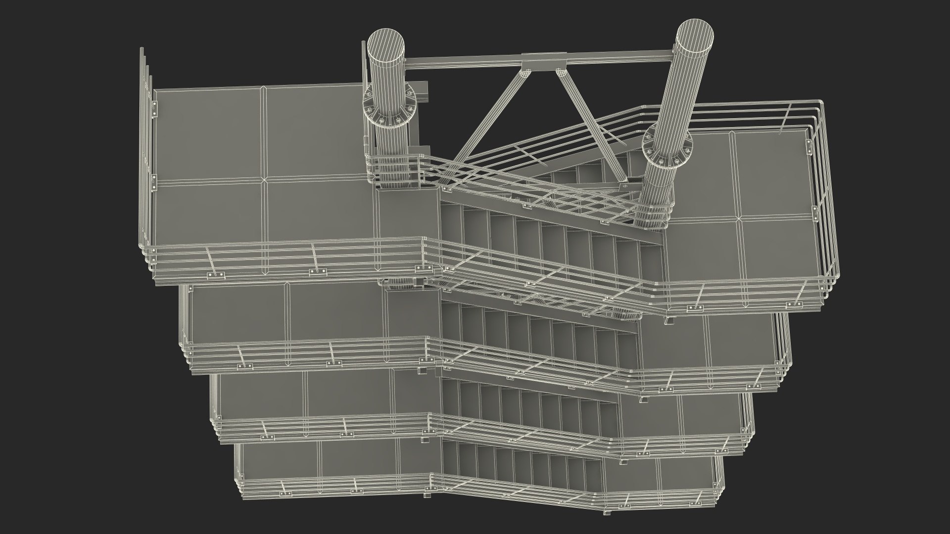 Modular Fire Escape 3D model https://p.turbosquid.com/ts-thumb/Ty/gHODLm/hB/modularfireescapemb3dmodel024/jpg/1724870608/1920x1080/fit_q87/a7c7584de92e653322b316c897bb67576a1f137c/modularfireescapemb3dmodel024.jpg
