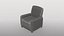 Fauteuil beige contemporain