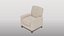 Fauteuil beige contemporain