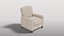 Fauteuil beige contemporain