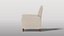 Fauteuil beige contemporain