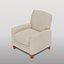 Fauteuil beige contemporain
