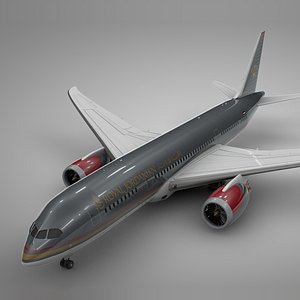 3D boeing 787 dreamliner royal model