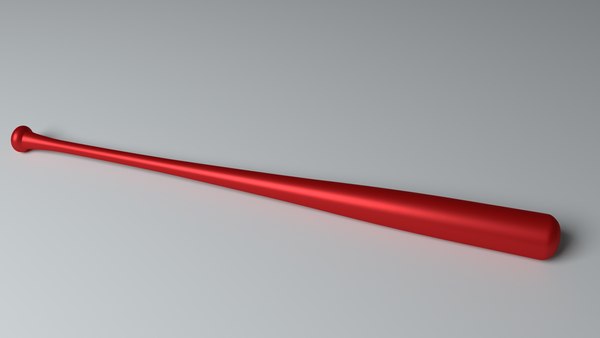free baseball bat 3d model