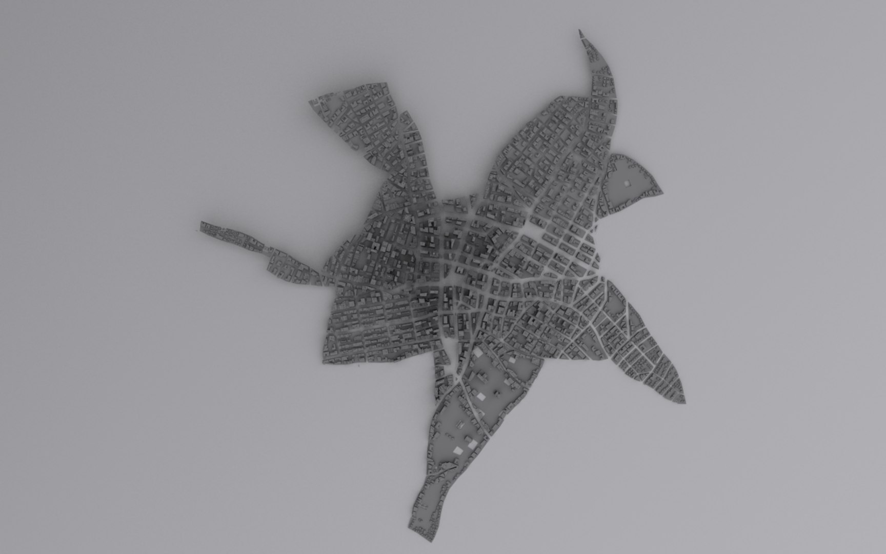 3d City Distant Model