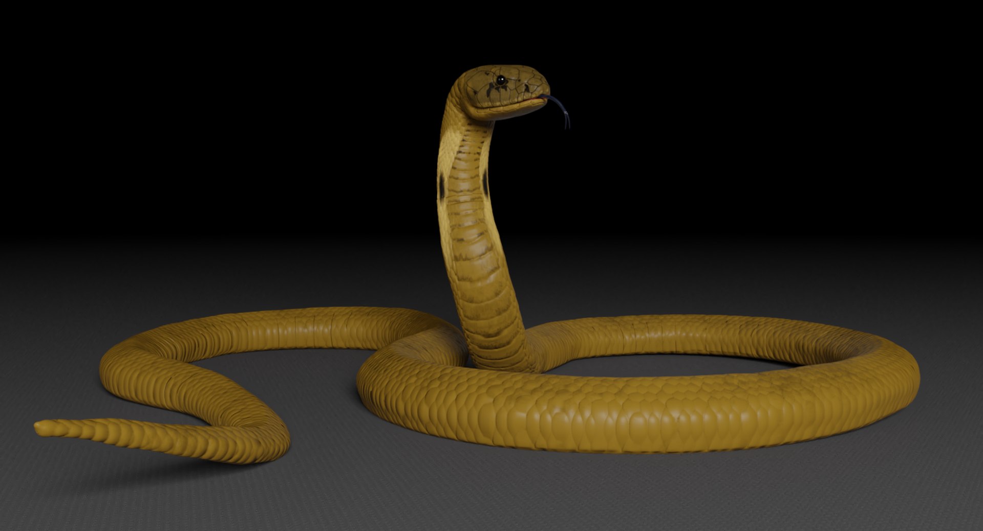 King Cobra Rigged 3D Model - TurboSquid 1258036