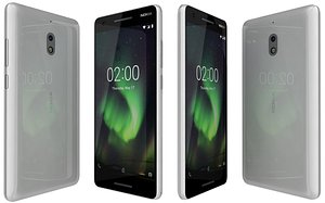 nokia 2 1 grey 3D model