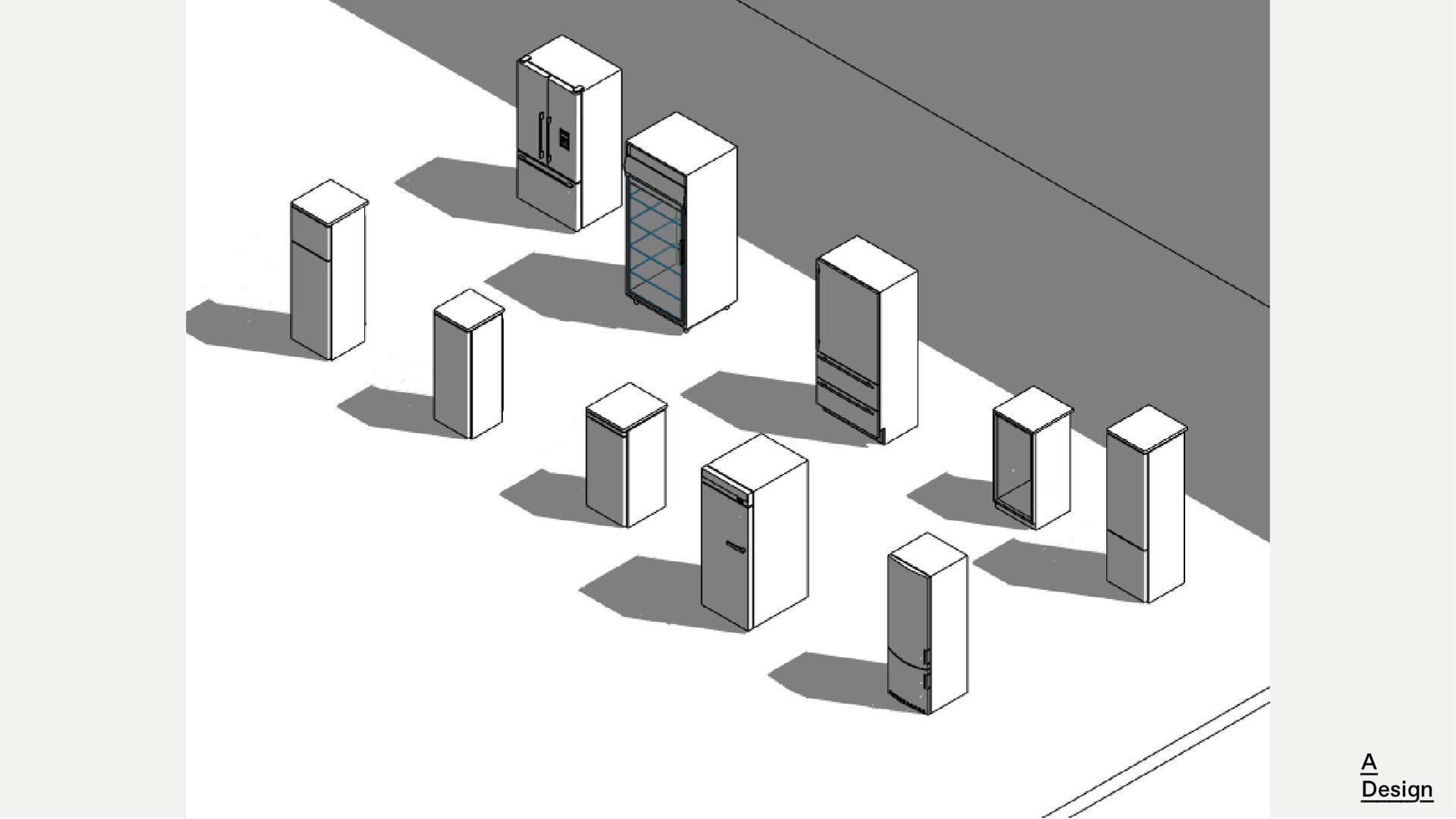 Refrigerator Revit Family Model 3D Model TurboSquid 2017071
