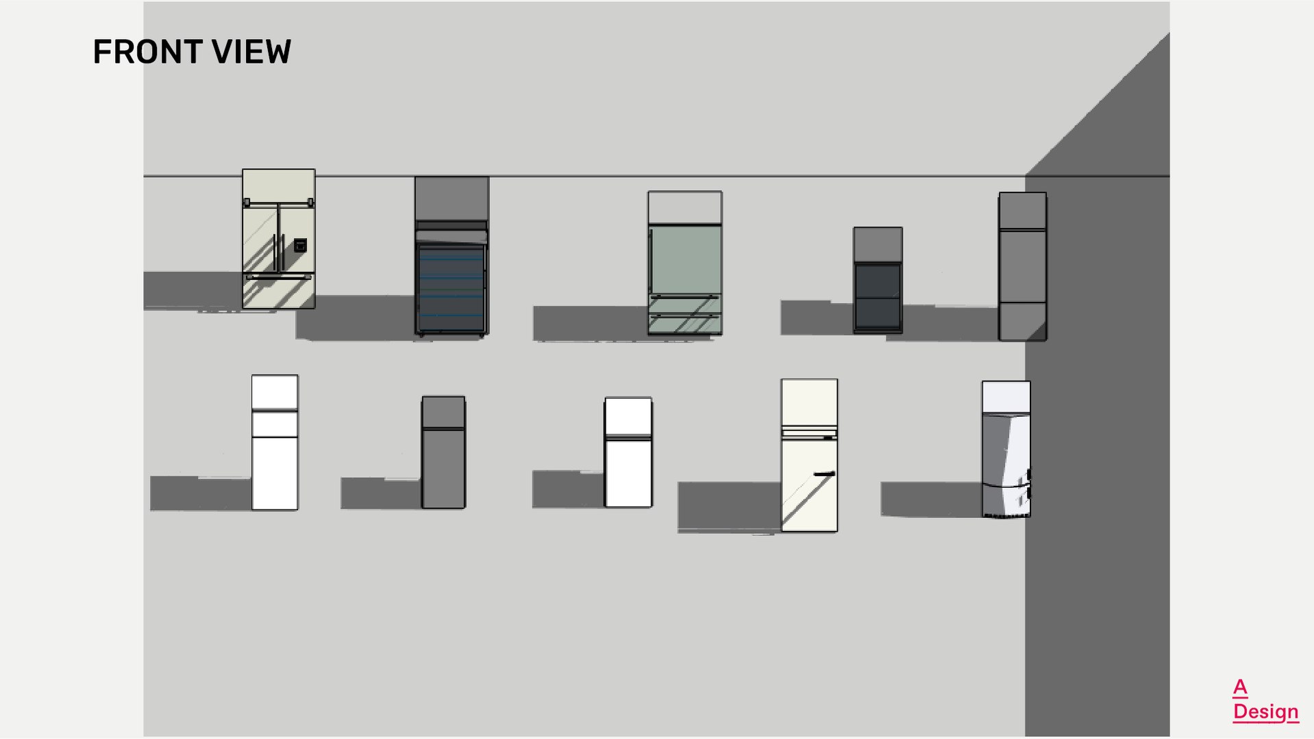 Refrigerator Revit Family Model 3D Model TurboSquid 2017071