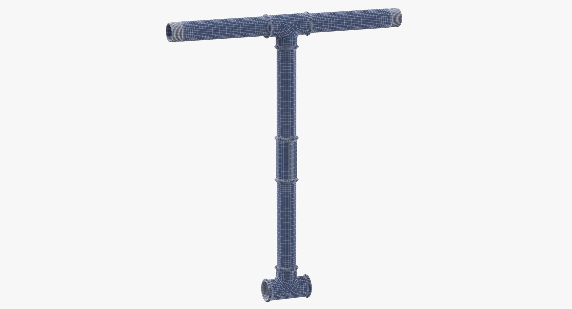 3D Model Galvanized Steel Pipe Letter - TurboSquid 1440946