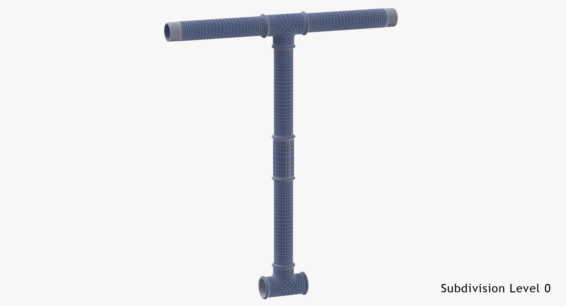 3D Model Galvanized Steel Pipe Letter - TurboSquid 1440946
