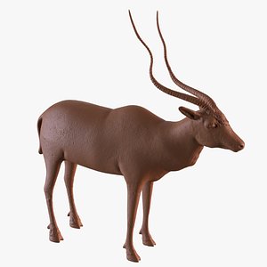 Addax antelope 3D model