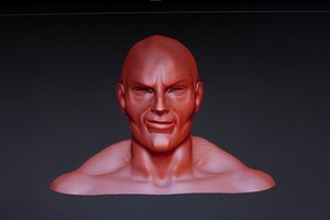 3D man matcap model