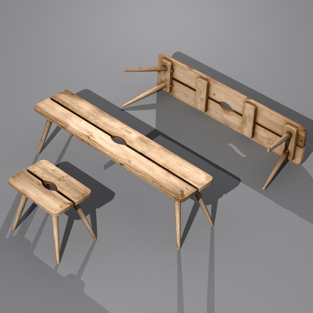 Stool Bunkers Model - TurboSquid 1415604