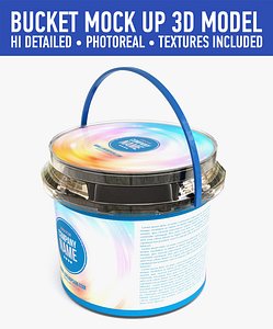 bucket contains 3d model