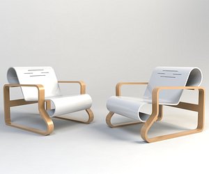 3d paimio chair model
