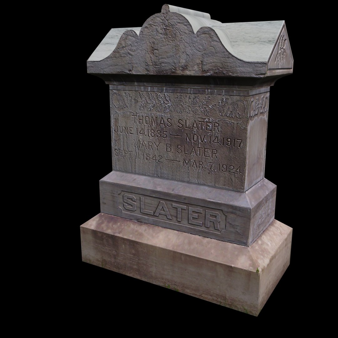 Slater Grave Marker Tombstone Max