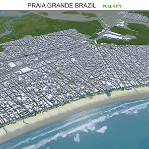 Praia Grande Brazil 3D